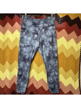 Athleta Leggings Womens Size L Blue Stretch Activewear Gym